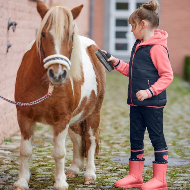 Boots écurie enfant hiver Rainless ELT rose cœur - Le Paturon