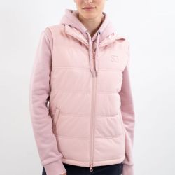 Gilet sans manches équitation unisexe Flair SG by Harcour pivoine - Le Paturon