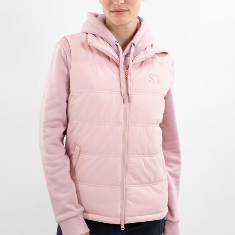 Gilet sans manches équitation unisexe Flair SG by Harcour pivoine - Le Paturon