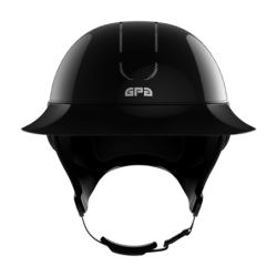 Casque équitation First Lady Global TLS noir brillant grande visière GPA