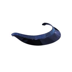 Visière Large Glow Up casque équitation Naca marine crystal fabric marine - Le Paturon