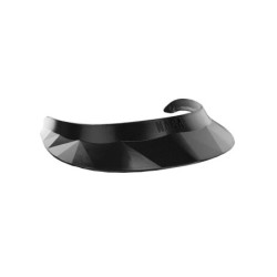 Visière Large casque équitation Naca noir brillant logo noir - Le Paturon