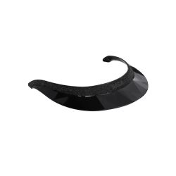 Visière Large Glow Up casque équitation Naca noir crystal fabric noir - Le Paturon