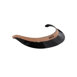 Visière Large Glow Up casque équitation Naca noir crystal fabric rosé - Le Paturon