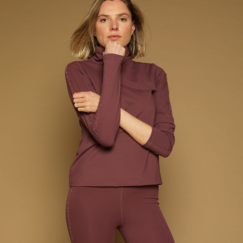 Polo équitation femme Technique Chichi GEM rouge vin