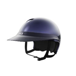 Pack casque équitation Comète S Glow Naca avec mousse et visière M Carbone - Le Paturon