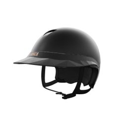Pack casque équitation Comète S Mat Naca avec mousse et visière Large - Le Paturon