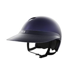 Pack casque équitation Comète S Mat Naca avec mousse et visière XL Carbone - Le Paturon