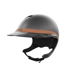 Pack casque équitation Comète XP Mat Naca avec mousse et visière Large Glow Up - Le Paturon