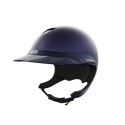 Pack casque équitation Comète XP Mat Naca avec mousse et visière Large Stardust - Le Paturon