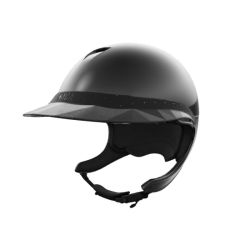 Pack casque équitation Comète XP Glow Naca avec mousse et visière Large Glow Up - Le Paturon