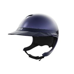 Pack casque équitation Comète XP Glow Naca avec mousse et visière Large Stardust - Le Paturon