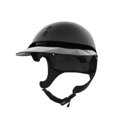 Pack casque équitation Gravity XP Carbone Mat Naca avec mousse et visière Large Glow Up - Le Paturon