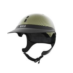 Pack casque équitation Gravity XP Carbone Glow Naca avec mousse et visière M Carbone - Le Paturon