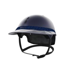 Pack casque équitation Gravity S Mat Naca avec mousse et visière Large Glow Up - Le Paturon