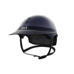 Pack casque équitation Gravity S Mat Naca avec mousse et visière M Carbone - Le Paturon