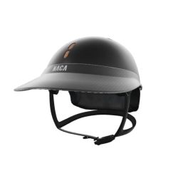 Pack casque équitation Gravity S Mat Naca avec mousse et visière XL Carbone - Le Paturon