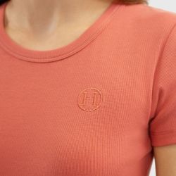 T-shirt équitation femme Tarlala Harcour pamplemousse - Le Paturon