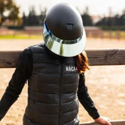 Visière XL X-Ray casque équitation Naca or - Le Paturon