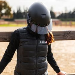 Visière XL X-Ray casque équitation Naca noir - Le Paturon