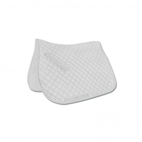 Tapis de selle matelassé Felix cheval Waldhausen blanc - Le Paturon