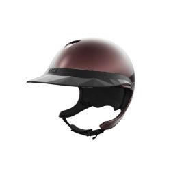 Pack casque équitation Comète XP Glow prune Naca avec mousse et visière Large - Le Paturon