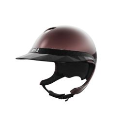 Pack casque équitation Comète XP Glow prune Naca avec mousse et visière Large Stardust - Le Paturon