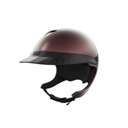Pack casque équitation Comète XP Glow prune Naca avec mousse et visière Small - Le Paturon