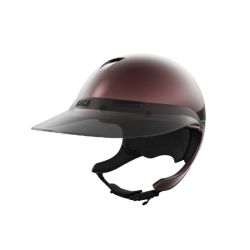 Pack casque équitation Comète XP Glow prune Naca avec mousse et visière XL X-Ray - Le Paturon