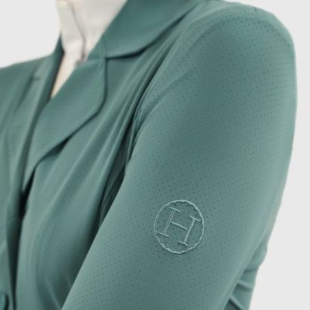 Veste de concours équitation femme Bess Harcour vert paon - Le Paturon