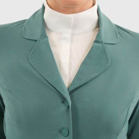 Veste de concours équitation femme Bess Harcour vert paon - Le Paturon