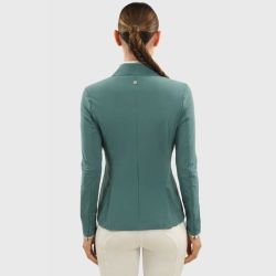 Veste de concours équitation femme Bess Harcour vert paon - Le Paturon