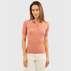 Polo équitation femme Bethanie Harcour rose - Le Paturon