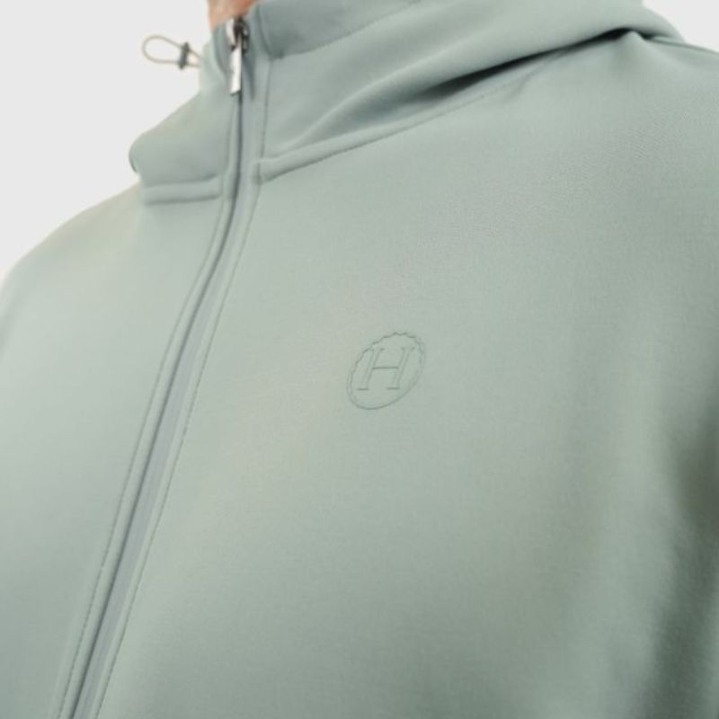 Sweat équitation homme zippé Bryss Harcour colibri - Le Paturon