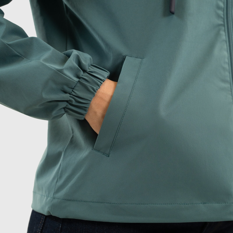 Veste imperméable femme Boreal Harcour vert paon - Le paturon