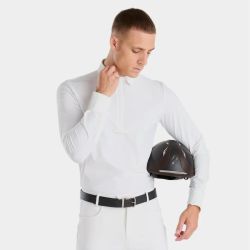 Chemise concours équitation homme Aeris Horse Pilot Blanc - Le Paturon