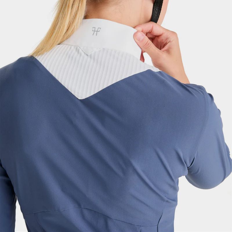 Chemise concours équitation femme Aeris Horse Pilot bleu - Le Paturon