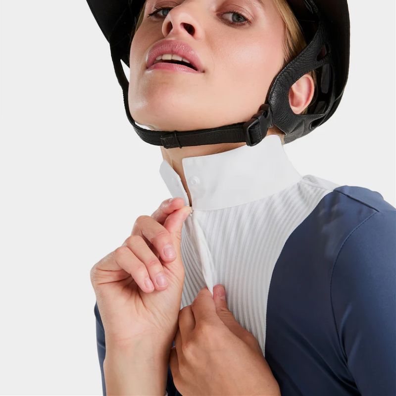 Chemise concours équitation femme Aeris Horse Pilot bleu - Le Paturon