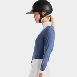 Chemise concours équitation femme Aeris Horse Pilot bleu - Le Paturon