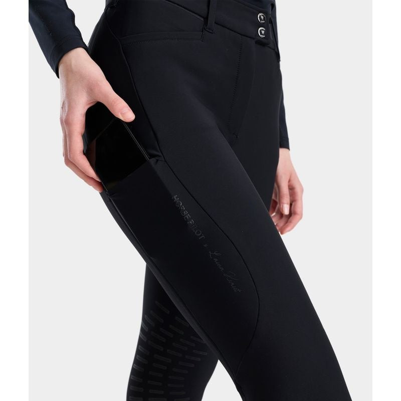 Pantalon équitation femme X-Perform Iconic Laura Kraut Horse Pilot noir - Le Paturon