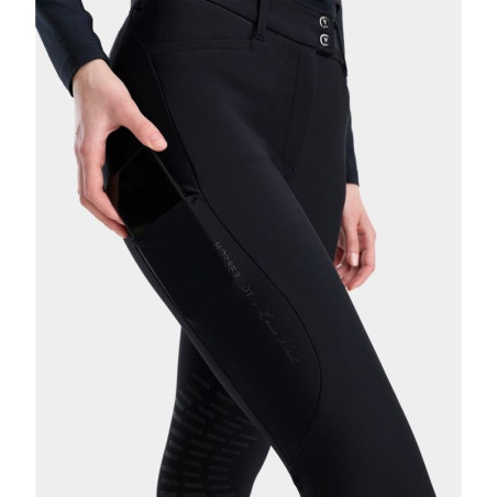 Pantalon équitation femme X-Perform Iconic Laura Kraut Horse Pilot noir - Le Paturon