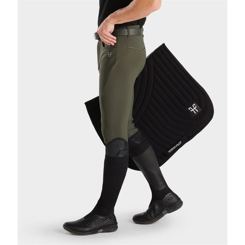 Pantalon équitation homme X-Perform Iconic Horse Pilot kaki - Le Paturon