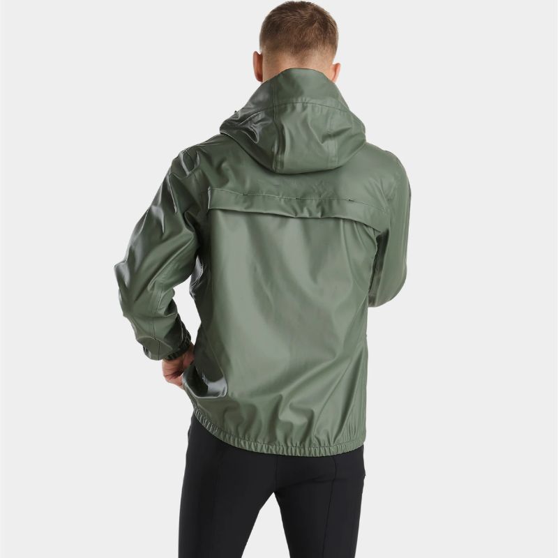 Veste équitation imperméable homme Raintech Horse Pilot kaki - Le Paturon