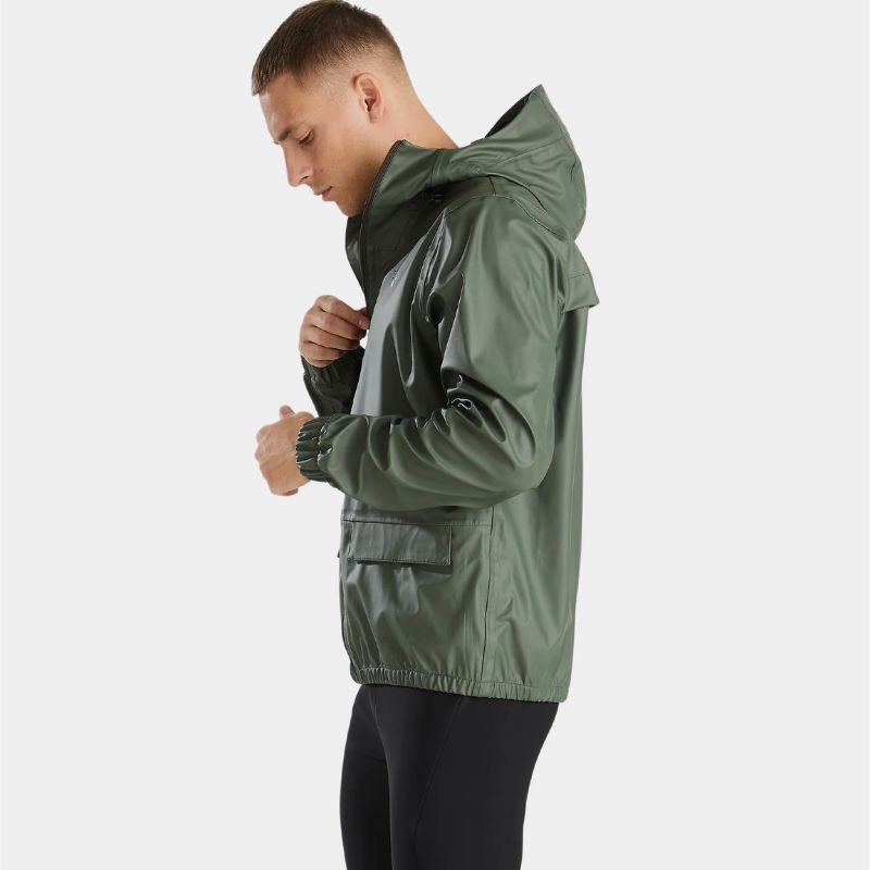 Veste équitation imperméable homme Raintech Horse Pilot kaki - Le Paturon
