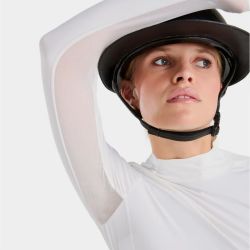 Chemisier concours équitation femme Flow Horse Pilot blanc - Le Paturon