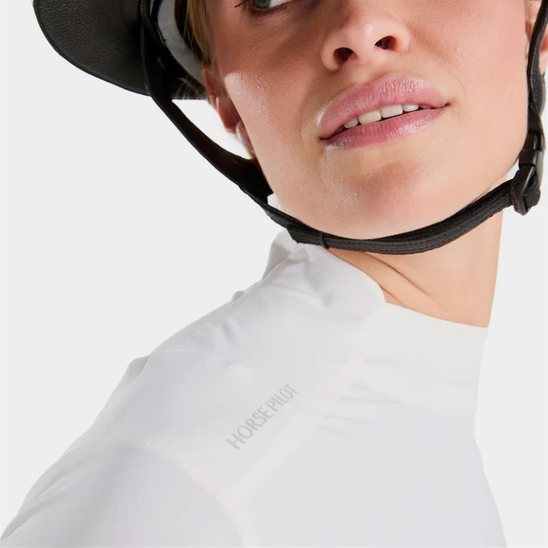 Chemisier concours équitation femme Flow Horse Pilot blanc - Le Paturon