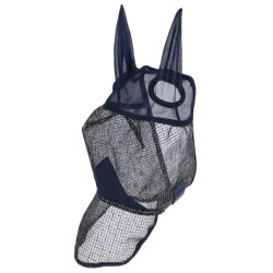 Masque anti-mouche cheval intégral avec oreilles Stable Pro marine - Le Paturon