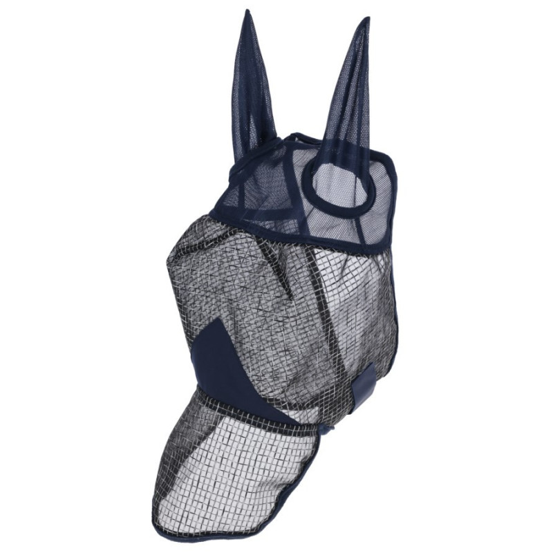 Masque anti-mouche cheval intégral avec oreilles Stable Pro marine - Le Paturon