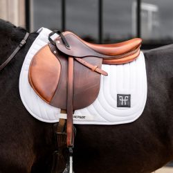 Tapis cheval chabraque Ergonomic Horse Pilot blanc - Le Paturon