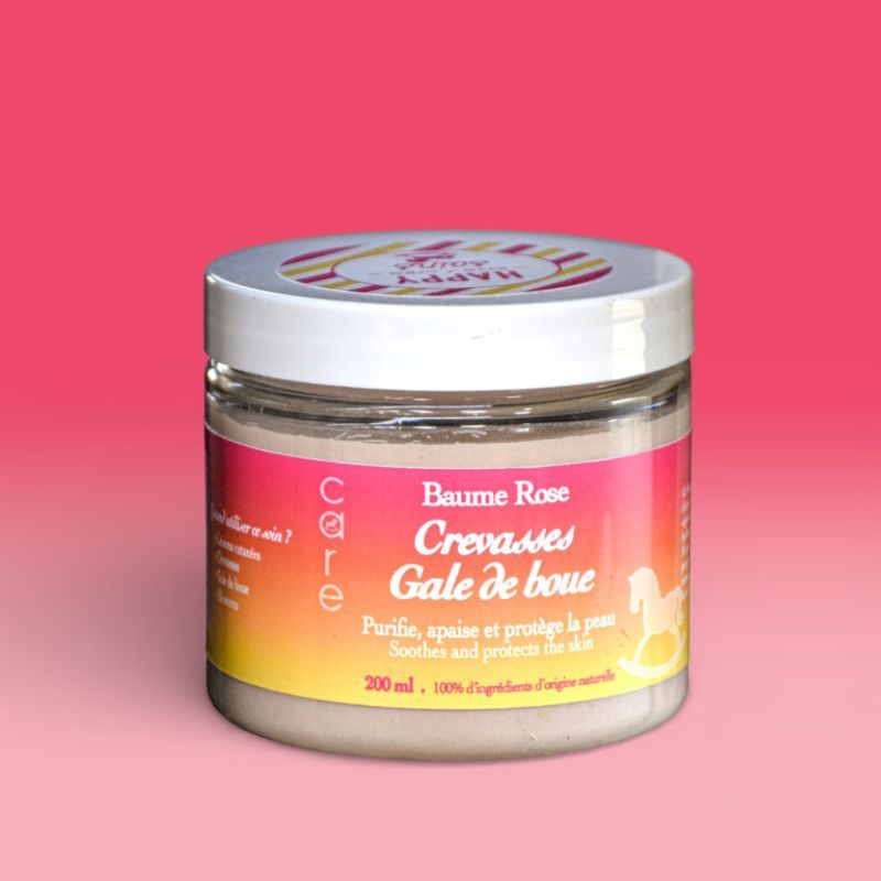 Baume Rose Crevasses et Gale de Boue Happy Crackers - Gale de boue cheval 200ml - Le Paturon